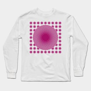 Pink Sphere Pattern Long Sleeve T-Shirt